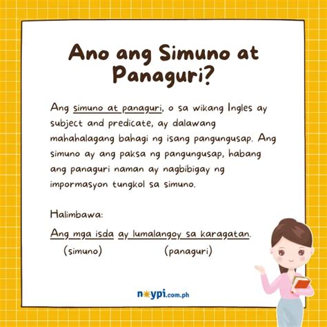 SIMUNO AT PANAGURI: Kahulugan at Mga Halimbawa sa .